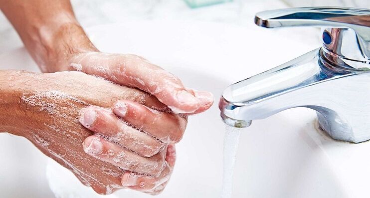 spălarea mâinilor ca prevenire a infecției cu paraziți subcutanați